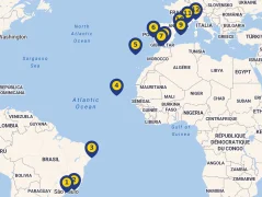 Mapa plavby
