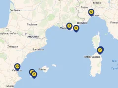 Mapa plavby