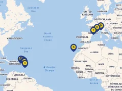 Mapa plavby